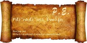 Pünkösti Evelin névjegykártya